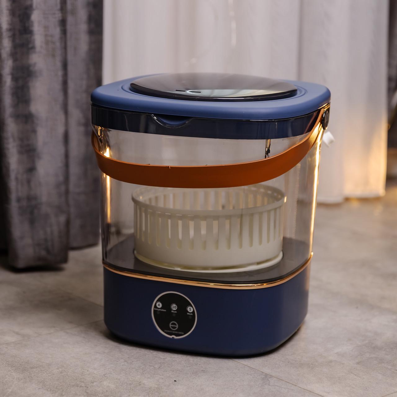 Портативная стиральная машина с отжимом 36 Вт 850 об/мин Синий (HP-35015-61BL)