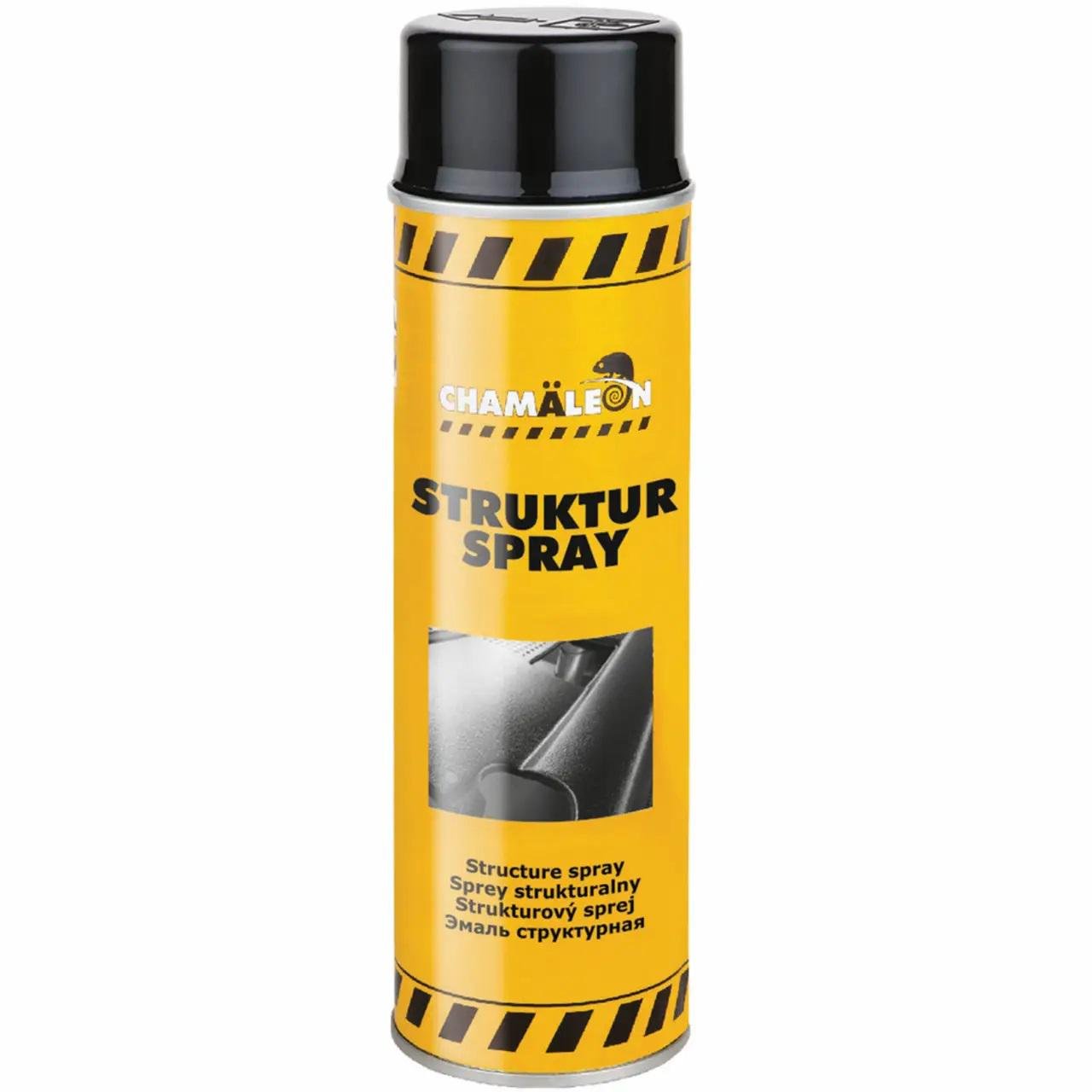 Краска структурная Сhamaleon 634 Struktur Spray 500 мл Черный (26340)