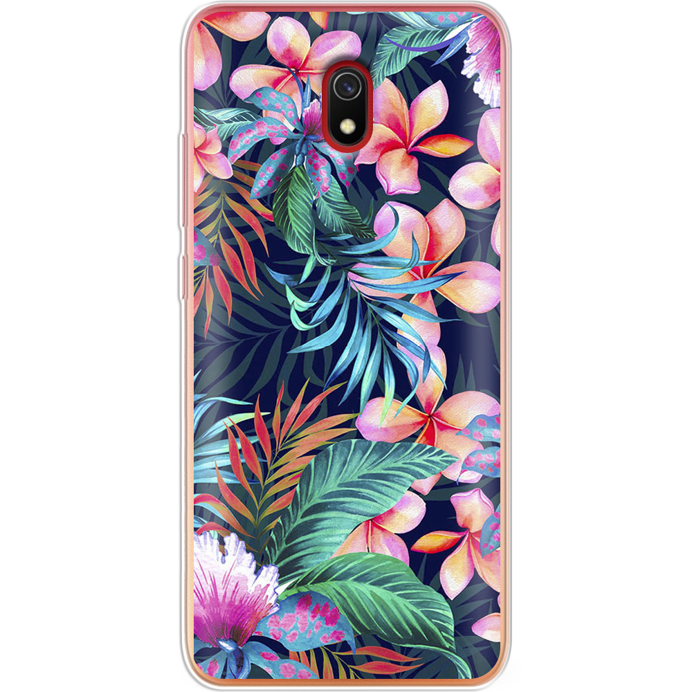 Чохол Boxface Xiaomi Redmi 8A flowers in the tropics Прозорий силікон (38341-up1971-38341)