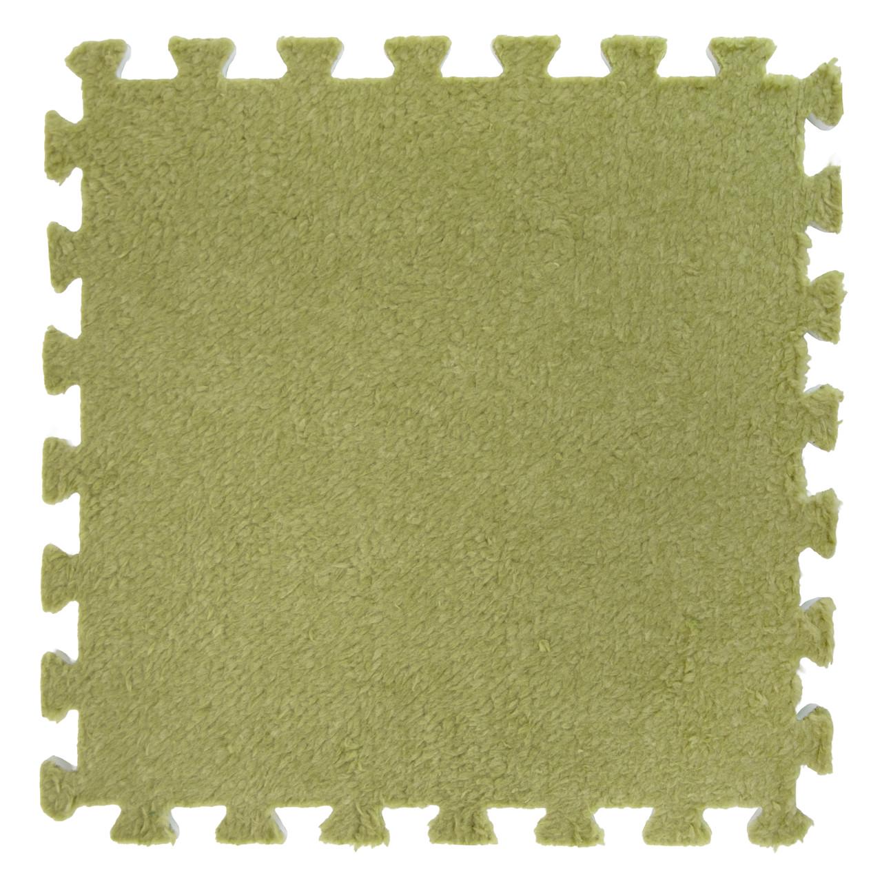 Килимок-пазл з ворсом RIAS PZ-101 1 ігровий 30x30 см Green (3_06753)