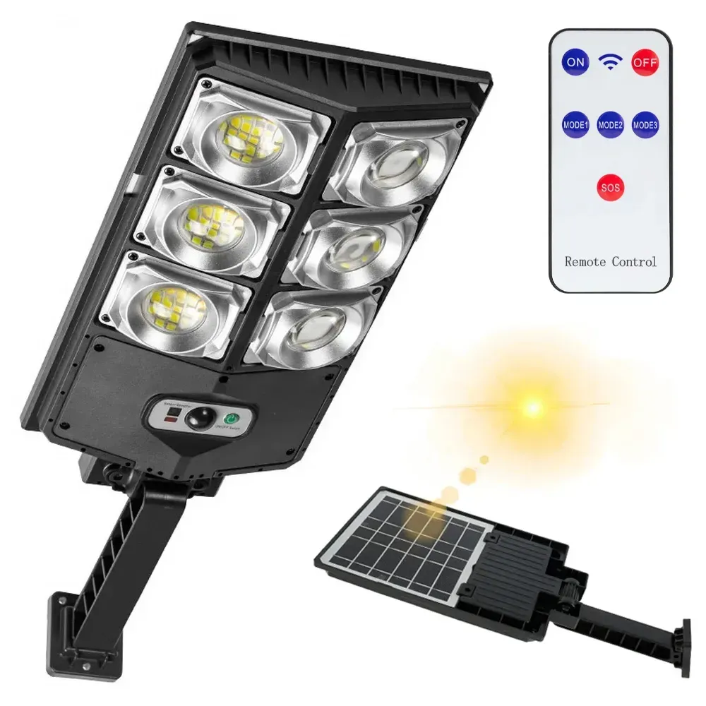 Ліхтар вуличний на стовбі із сонячною панеллю та пультом 180 LED W789A-3 (234569832) - фото 7 Ліхтар вуличний на стовбі із сонячною панеллю та пультом 180 LED W789A-3 (234569832) - фото 7