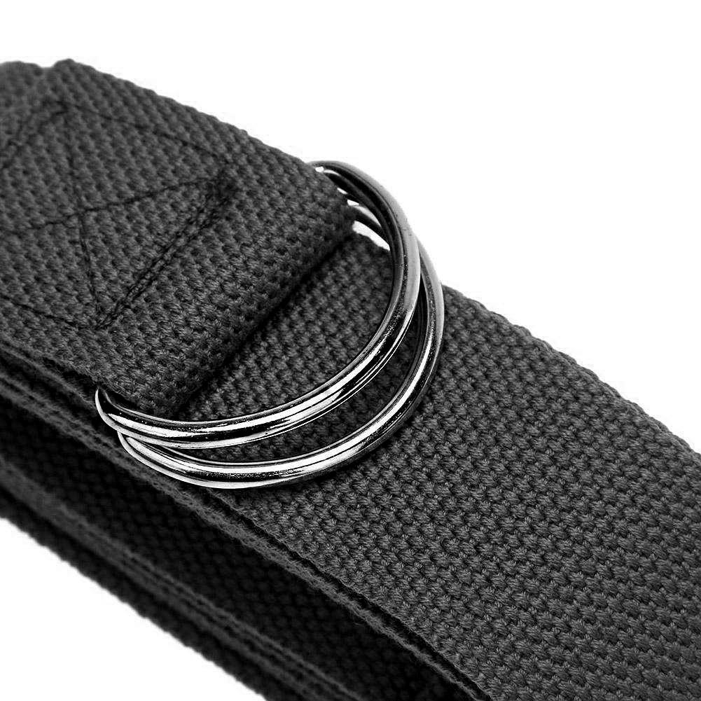 Ремень для йоги EasyFit Yoga Strap 183 см Черный (EFYGS183-BK) - фото 3