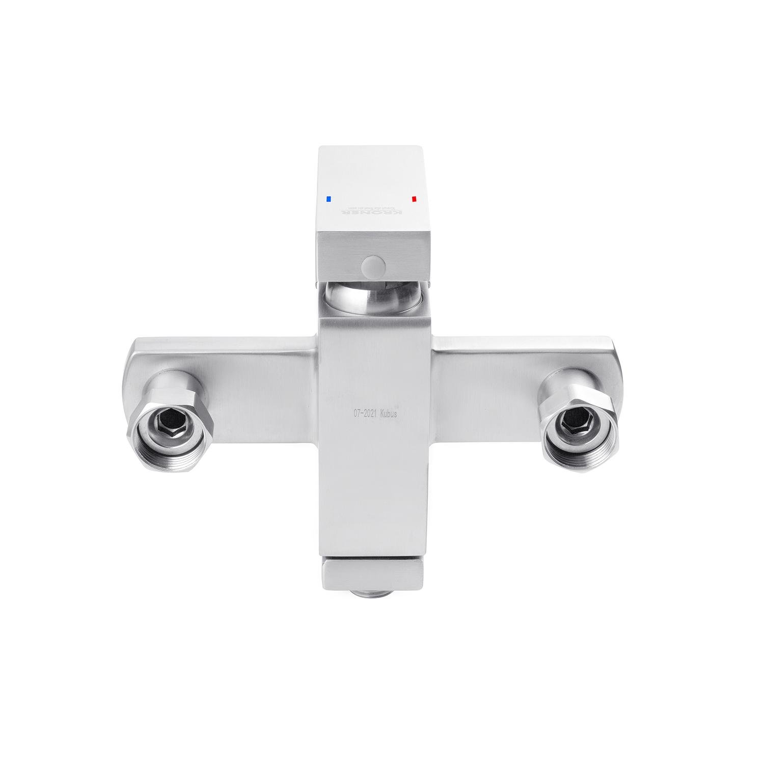 Смеситель-кран для ванной Kroner KRP Edelstahl Kubus ESG070 (KR23011Y) - фото 4