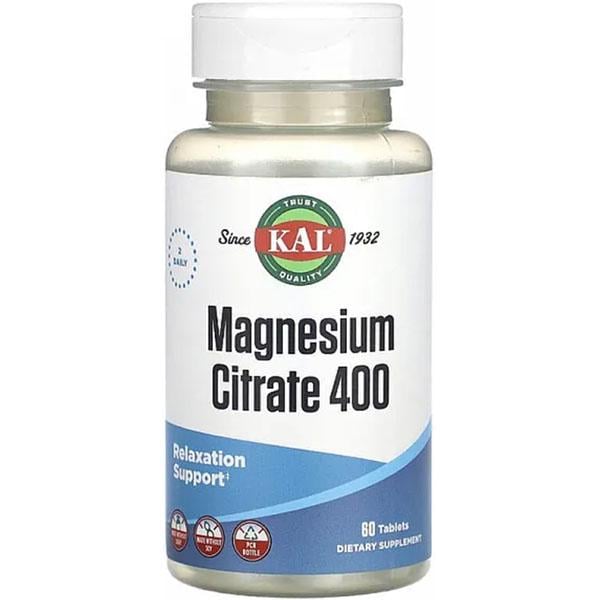 Микроэлемент магний KAL Magnesium Citrate 400мг 60 табл. (000026857)