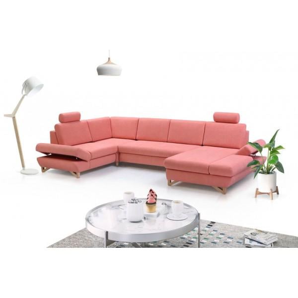 Диван угловой раскладной Perfect Home Avesta IV натуральное дерево ДСП/ткань Primo 52 Розовый (49574) - фото 6 Диван угловой раскладной Perfect Home Avesta IV натуральное дерево ДСП/ткань Primo 52 Розовый (49574) - фото 6