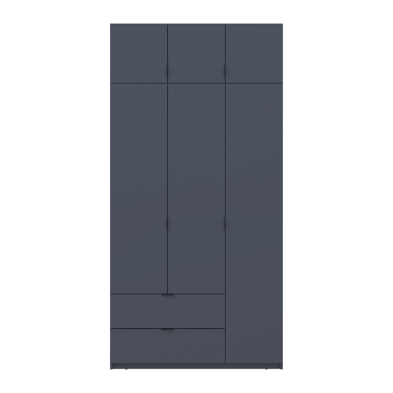 Шкаф распашный для одежды Doros Лукас 3ДСП 120х50х240 см Графит (80737797)