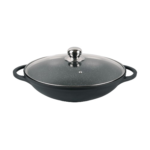 Сковорода Maestro MR-4832 WOK стеклянная крышка d 32 см (2530166510)