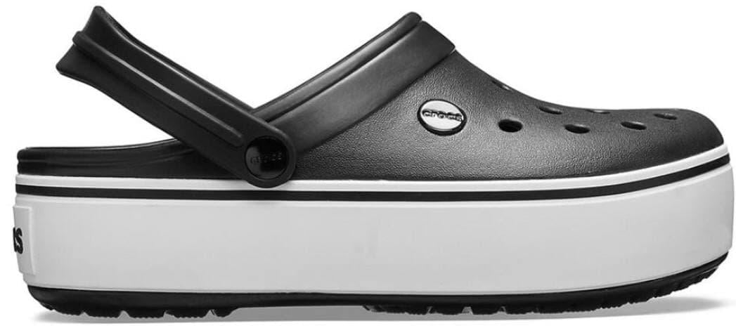 Сабо Crocs Crocband Platform Clog M5-W7 р. 37 Black/White - фото 2