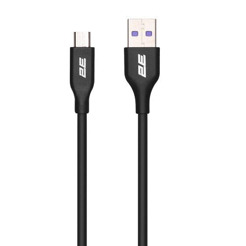 Кабель 2E 2E-CCAM-BL USB to microUSB 1 м Черный (582390)