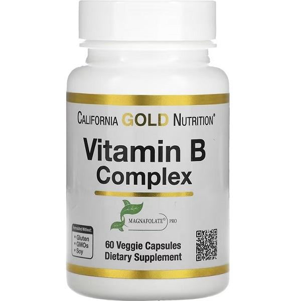 В комплекс California Gold Nutrition Vitamin B Complex 60 Veg Caps