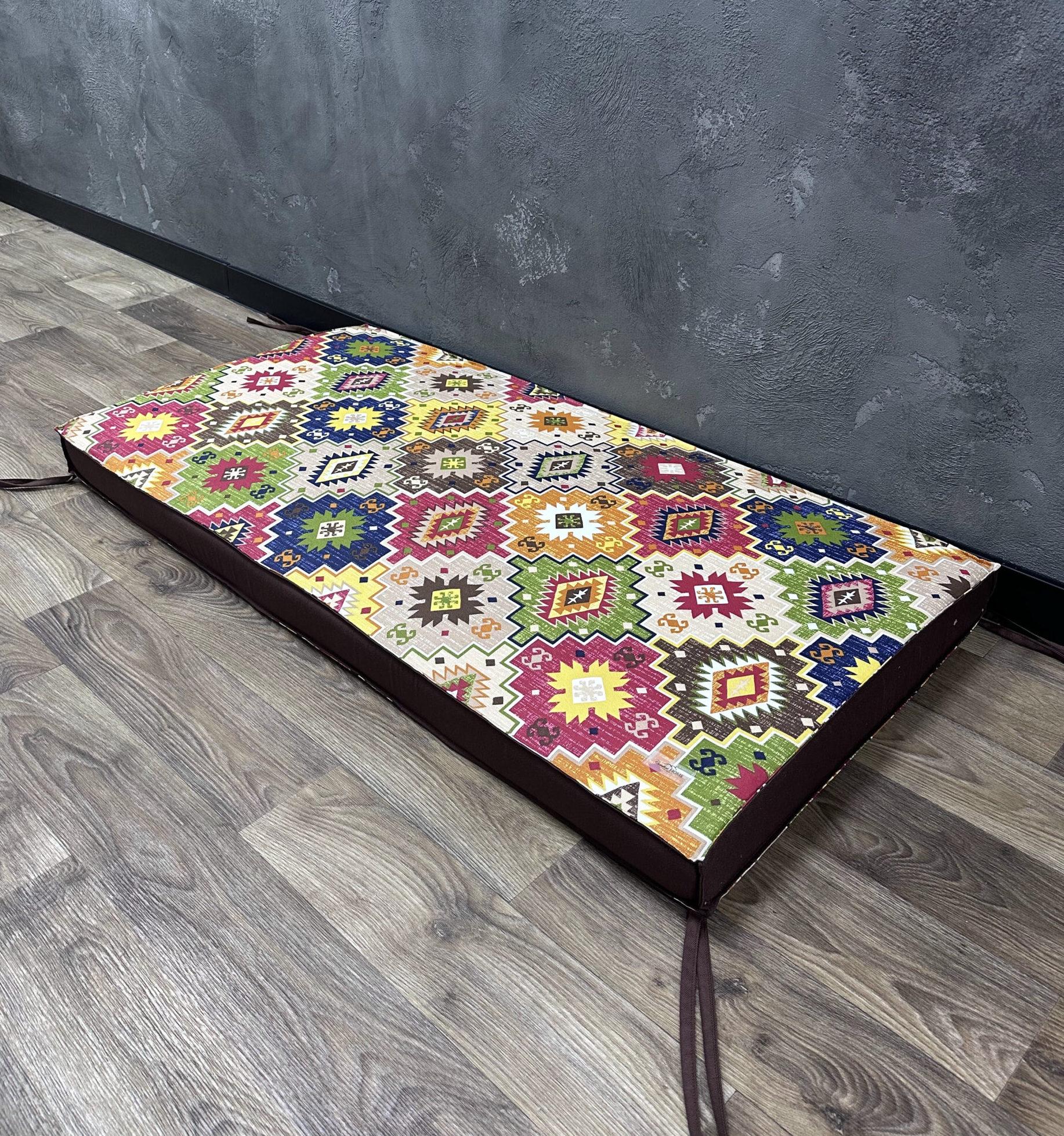 Матрац Comfort Home на підвіконня/каркаси/піддони/садові меблі 120х40х5 см Red
