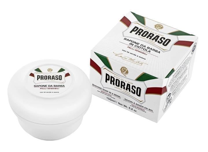 Мыло для бритья Proraso с экстрактом зеленого чая и овса для чувствительной кожи 150 мл