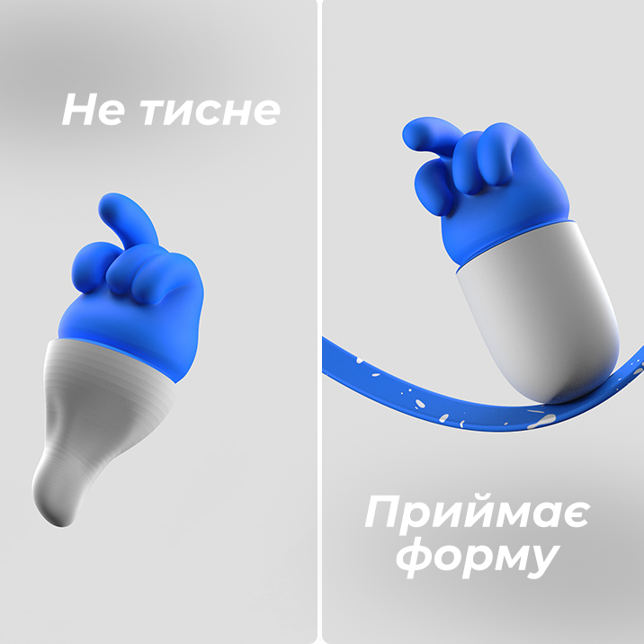 Беруші Shut Up 5-шарові шумопоглинаючі вушні затички у кейсі Синій (04-10) - фото 6 Беруші Shut Up 5-шарові шумопоглинаючі вушні затички у кейсі Синій (04-10) - фото 6