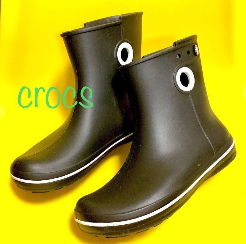 Чоботи гумові жіночі Crocs Women’s Jaunt Shorty Boot р. 42/43 Black (26585769) - фото 14