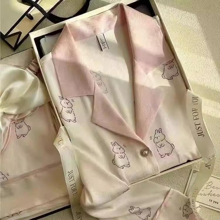 Пижама для девочки подростковая в подарочной коробке Lucky rabbit 170-176 см Розовый Пижама для девочки подростковая в подарочной коробке Lucky rabbit 170-176 см Розовый