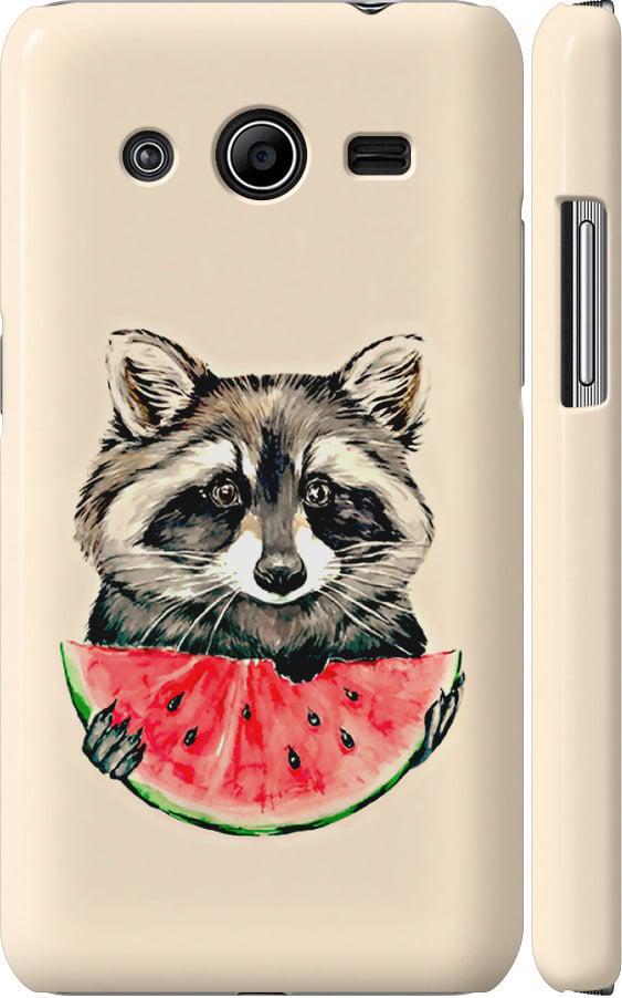 Чехол на Samsung Galaxy Core 2 G355 Енотик с арбузом (4605c-75-42517)