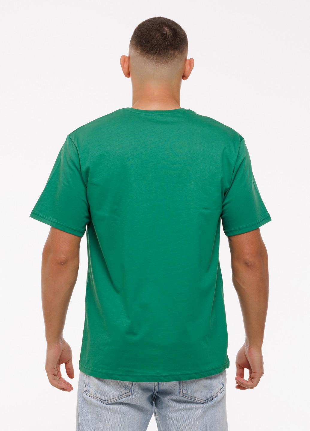 Мужская футболка No problama Наталюкс XL Зеленый (1218048602441) - фото 3