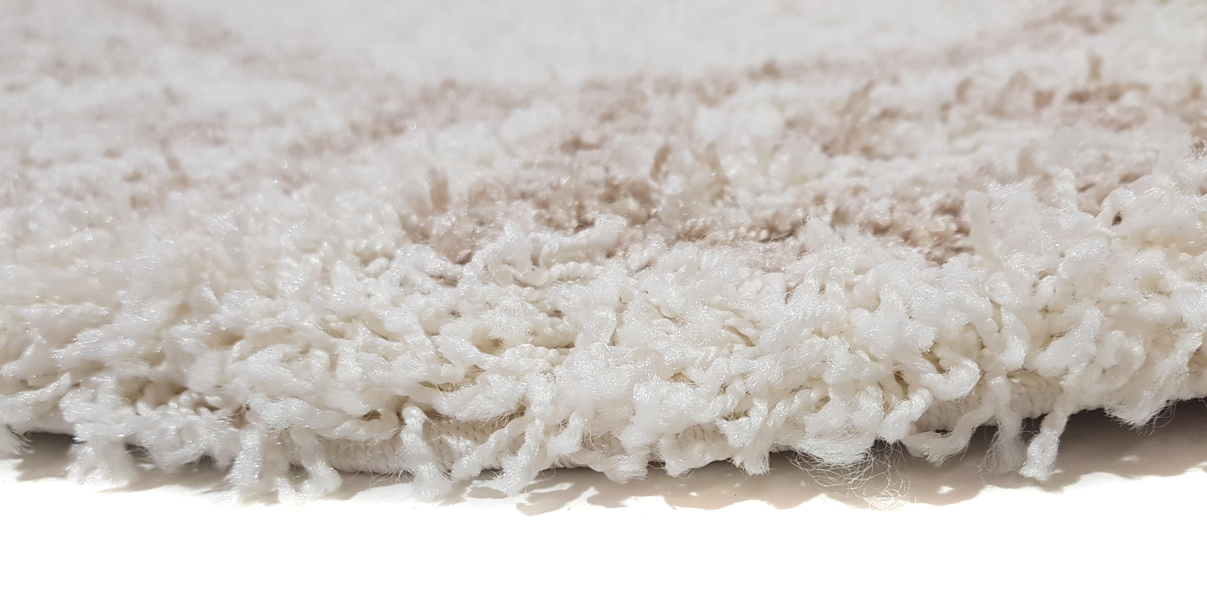 Ковер с высоким ворсом Super Lux Shaggy 150x300 см овал Кремовый (A361B) - фото 4