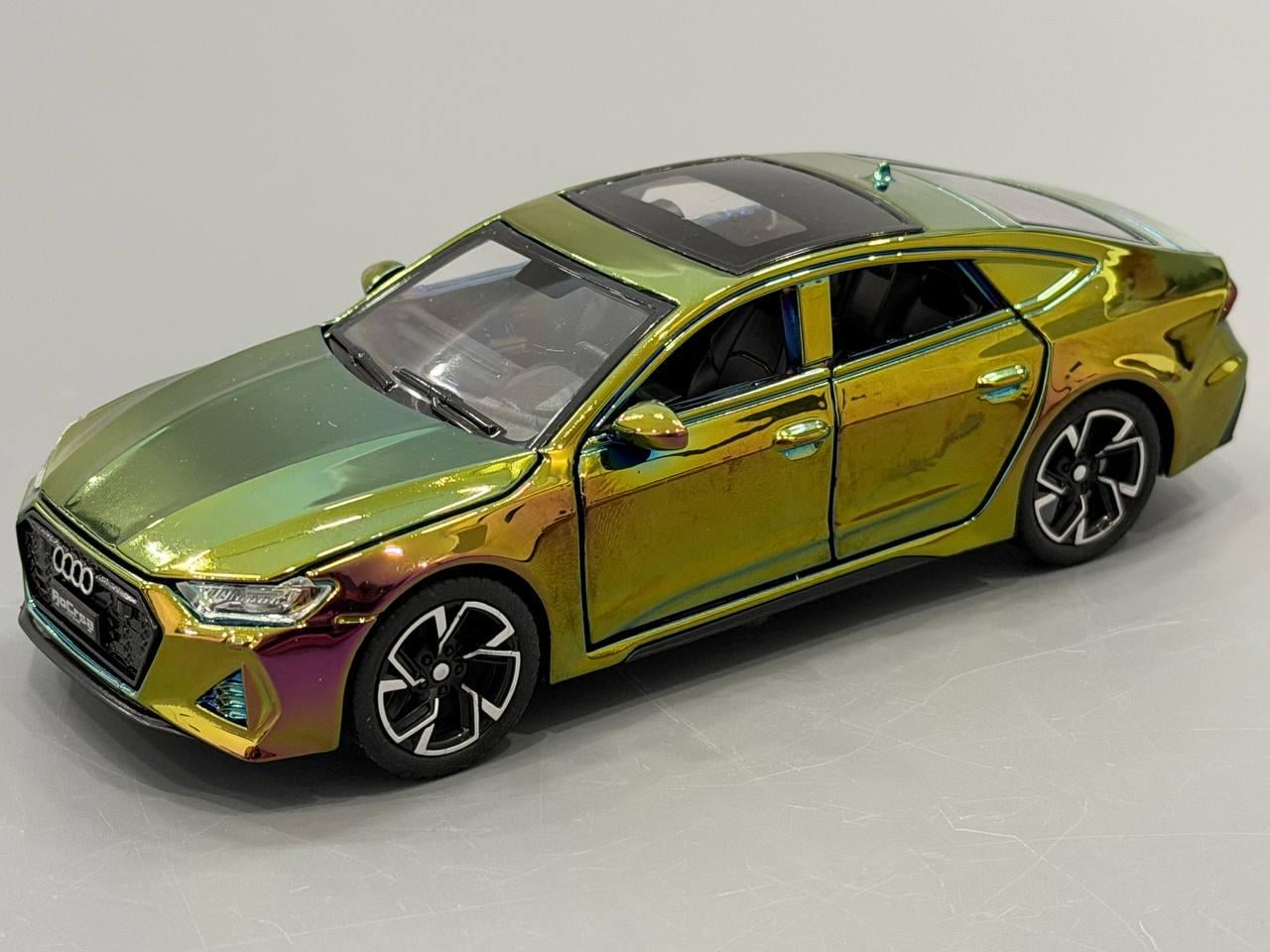 Машинка металлическая АвтоЕксперт Audi A7 1:32 свет/звук Зеленый (ТК 6411)
