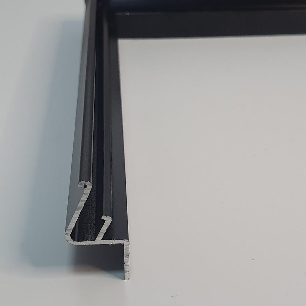 Угол для теневого профиля алюминиевый наружный 90° Черный (1835526597) - фото 3