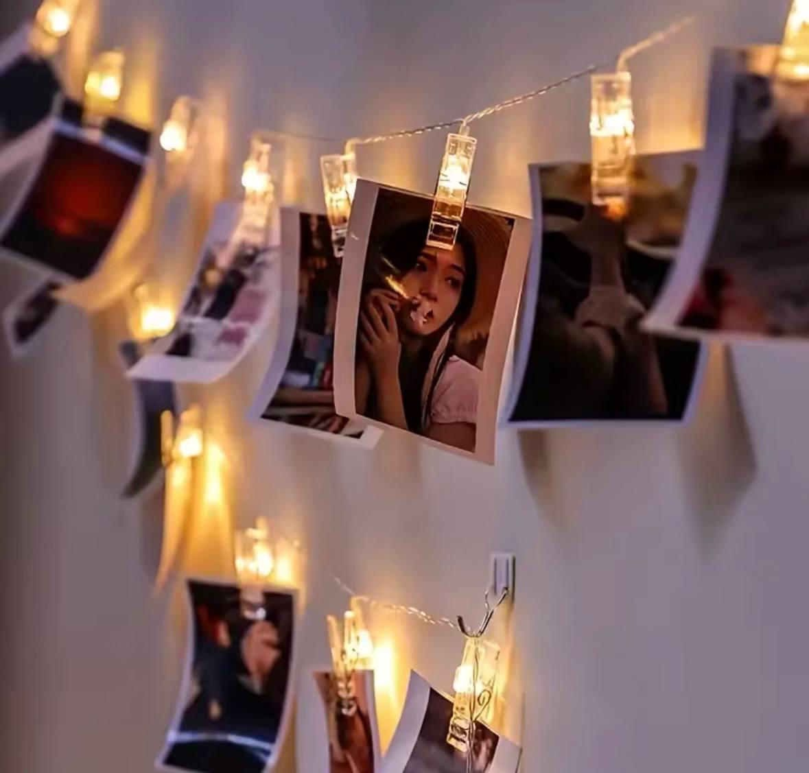 Гірлянда з прищіпками 4,5 м 20 ламп від USB тепле жовте світло (2b2161d0) - фото 2