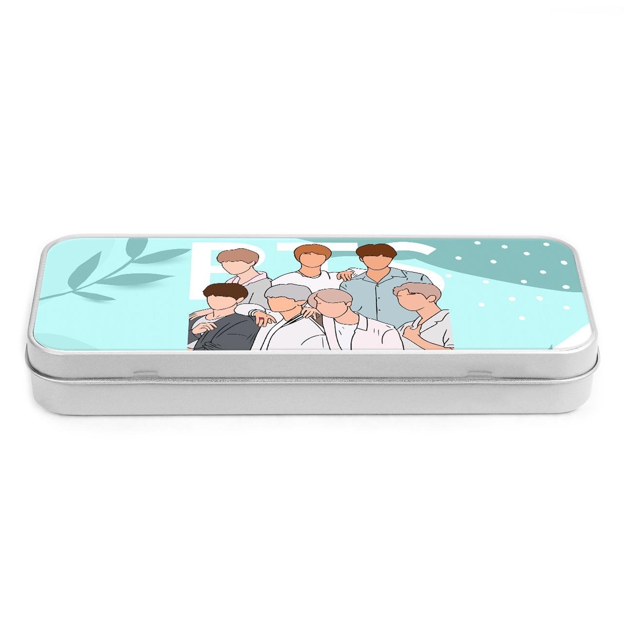 Пенал школьный BTS Серебряный (34408-3272-SR)