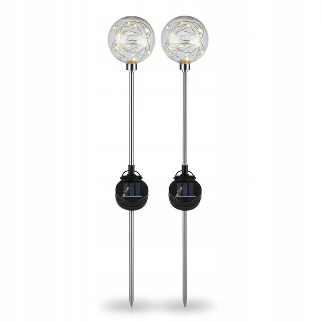 Набор садовых светильников-слоев на солнечной батарее 2 шт. 20 см 20 LED (10501)