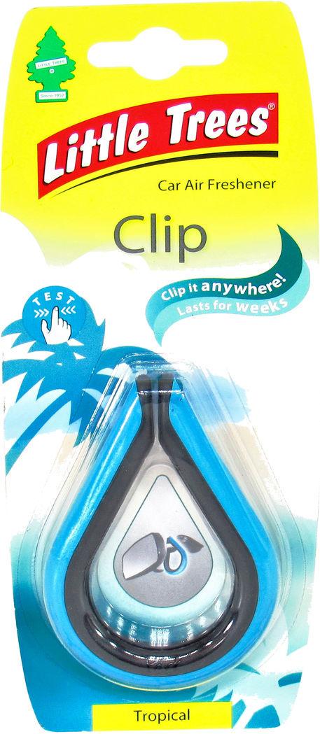 Ароматизатор для авто Little Trees Clip Tropical на зеркало твердый (0386660)