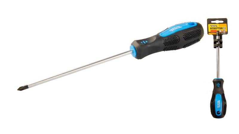 Викрутка хрестова Mastertool РН1х150 мм (48-5115) Викрутка хрестова Mastertool РН1х150 мм (48-5115)