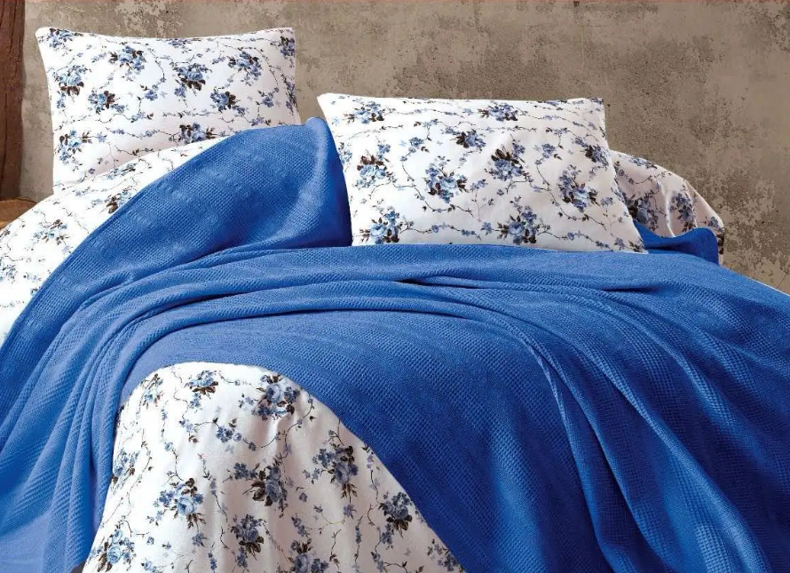 Постельное белье La Villa Mavi с вафельным покрывалом (31887080)