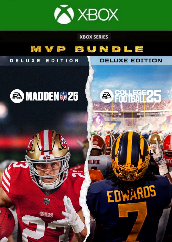 Ключ активации EA SPORTS MVP Bundle Madden NFL 25 Deluxe Edition & College Football 25 Deluxe Edition для Xbox Series S/X (87135796)