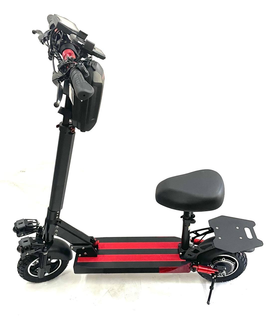 Електросамокат з сидiнням Tesla 16000 New 2000W 48V 18Ah та сумка - фото 2