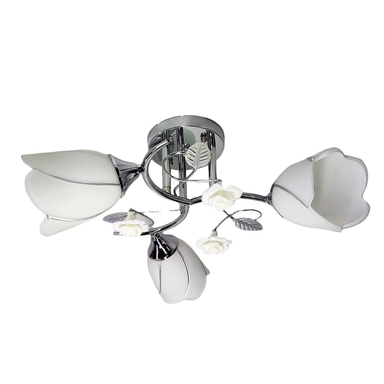 Люстра потолочная Sirius флористика Хром (192570/3CR)