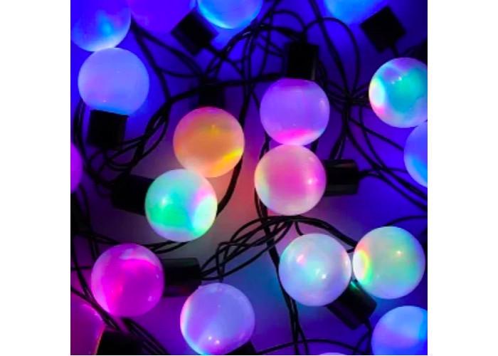 Гирлянда RD-7101 матовый шарик 28 LED 5 м 10 мм RGB белый провод Микс Гирлянда RD-7101 матовый шарик 28 LED 5 м 10 мм RGB белый провод Микс