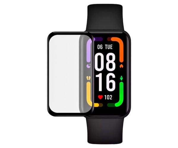 Стекло противоударное для Amazfit Band 7 гибкое защитное Black