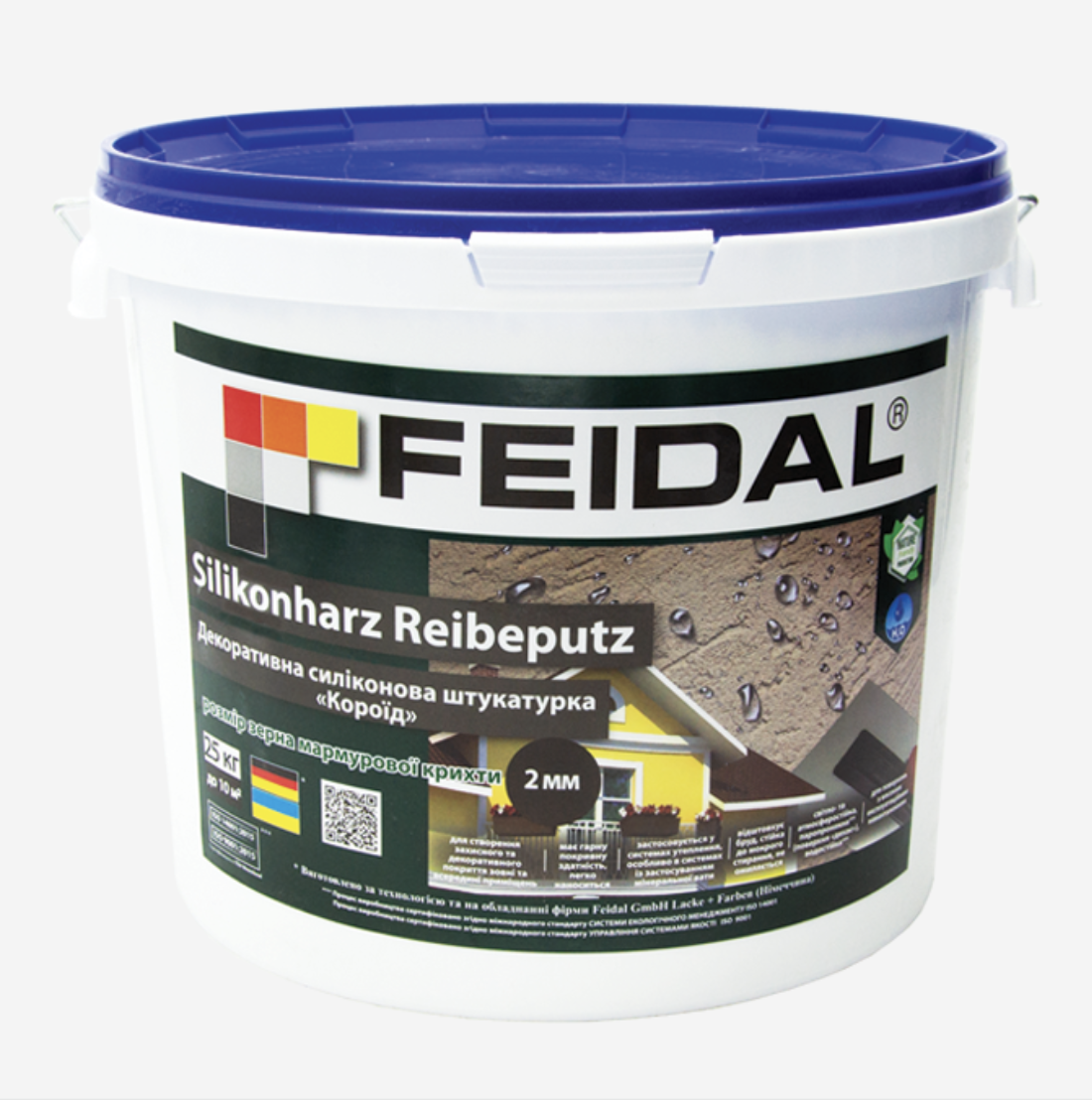 Декоративна штукатурка Silikonharz Reibeputz Feidal Короїд силіконова 25 кг (27582173)