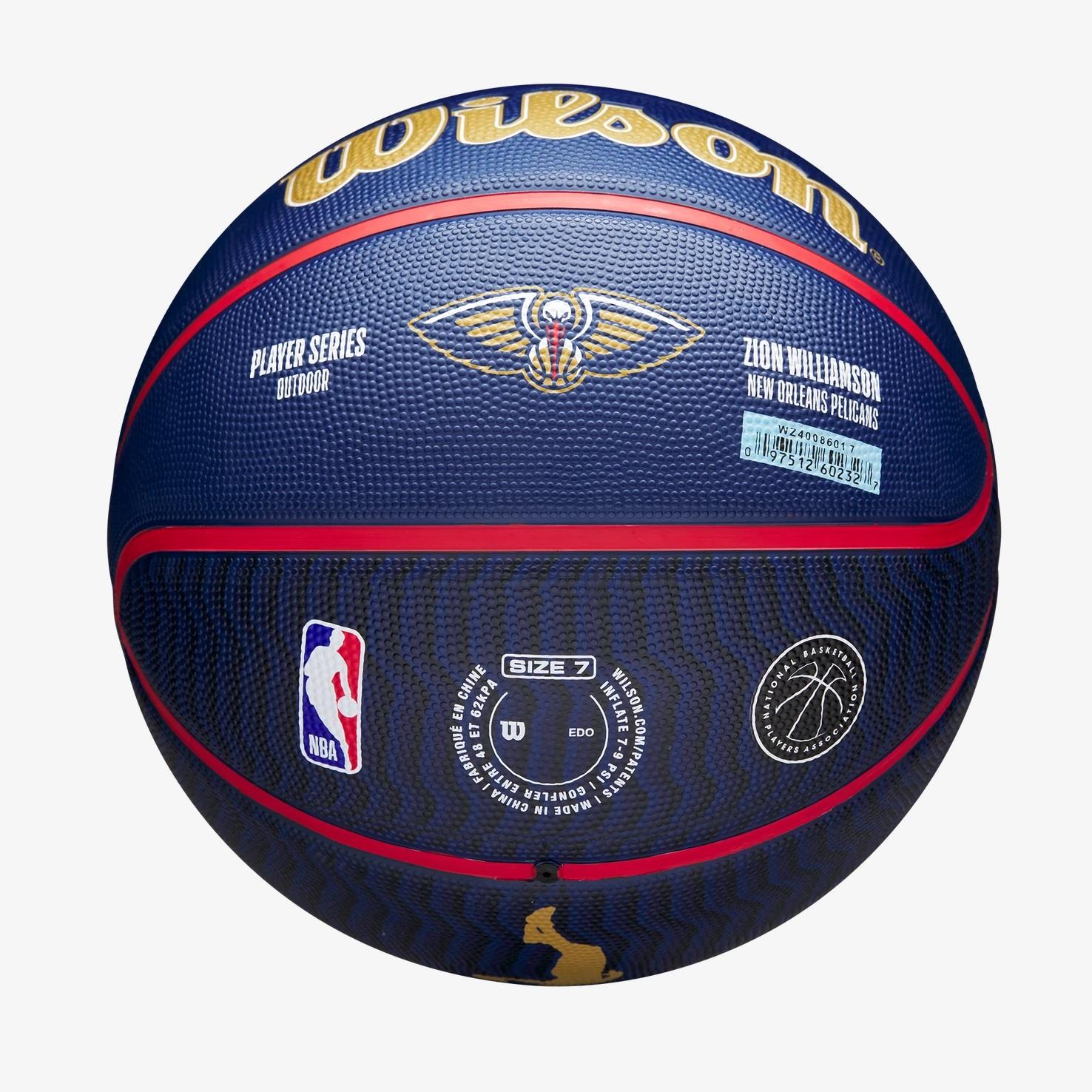 Баскетбольний м'яч Wilson NBA Player Icon Outdoor універсальний р. 7 (12211_102) - фото 8