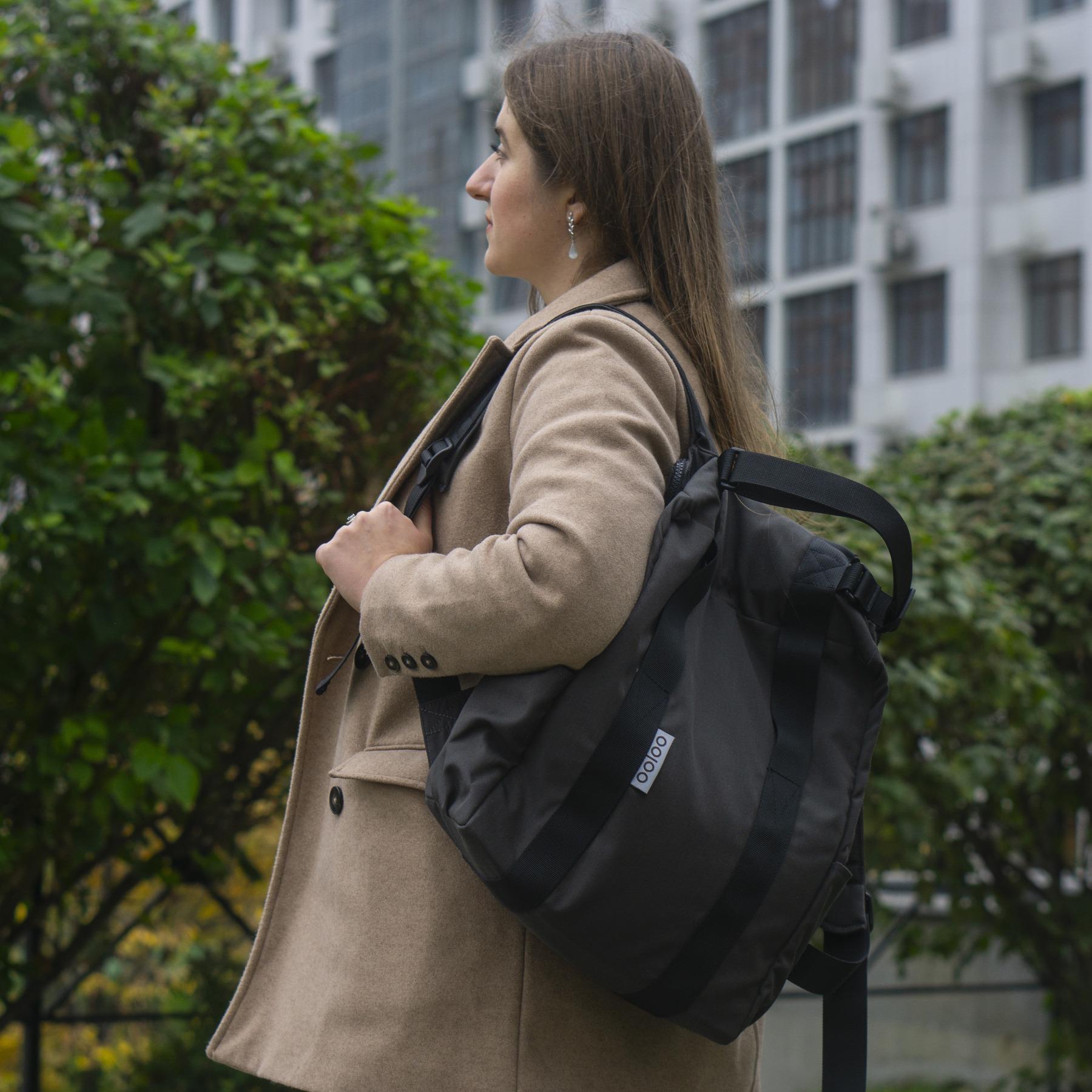 Рюкзак-антикрадій OOLOO Кенгуру mini 40x30x12 см Антрацит (2700)