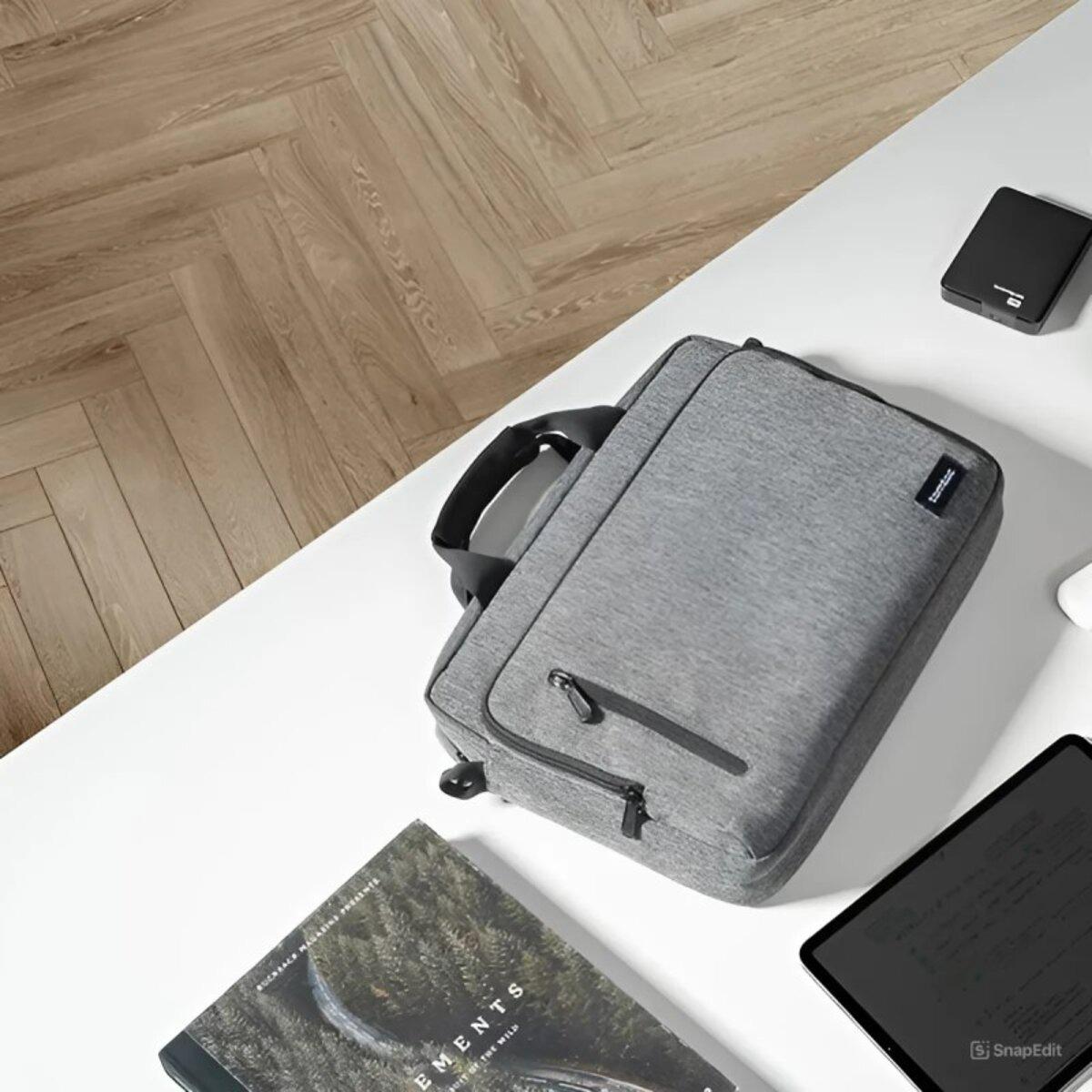 Сумка для ноутбука Tomtoc Navigator-A43 Laptop Briefcase 15,6 Inch Grey - фото 2