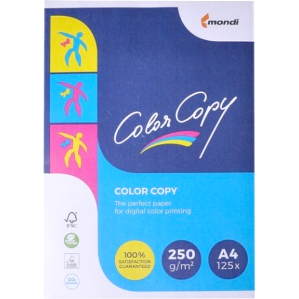 Бумага офисная Color Copy A4 250 г/м2 125 листов Белый (A4.250.CC) - фото 1