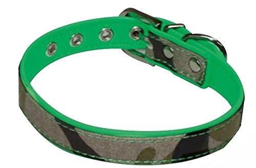 Ошейник для собак Croci FLUO CAMOUFLAGE экокожа/джинс 20-30 см Хаки (1254840881)