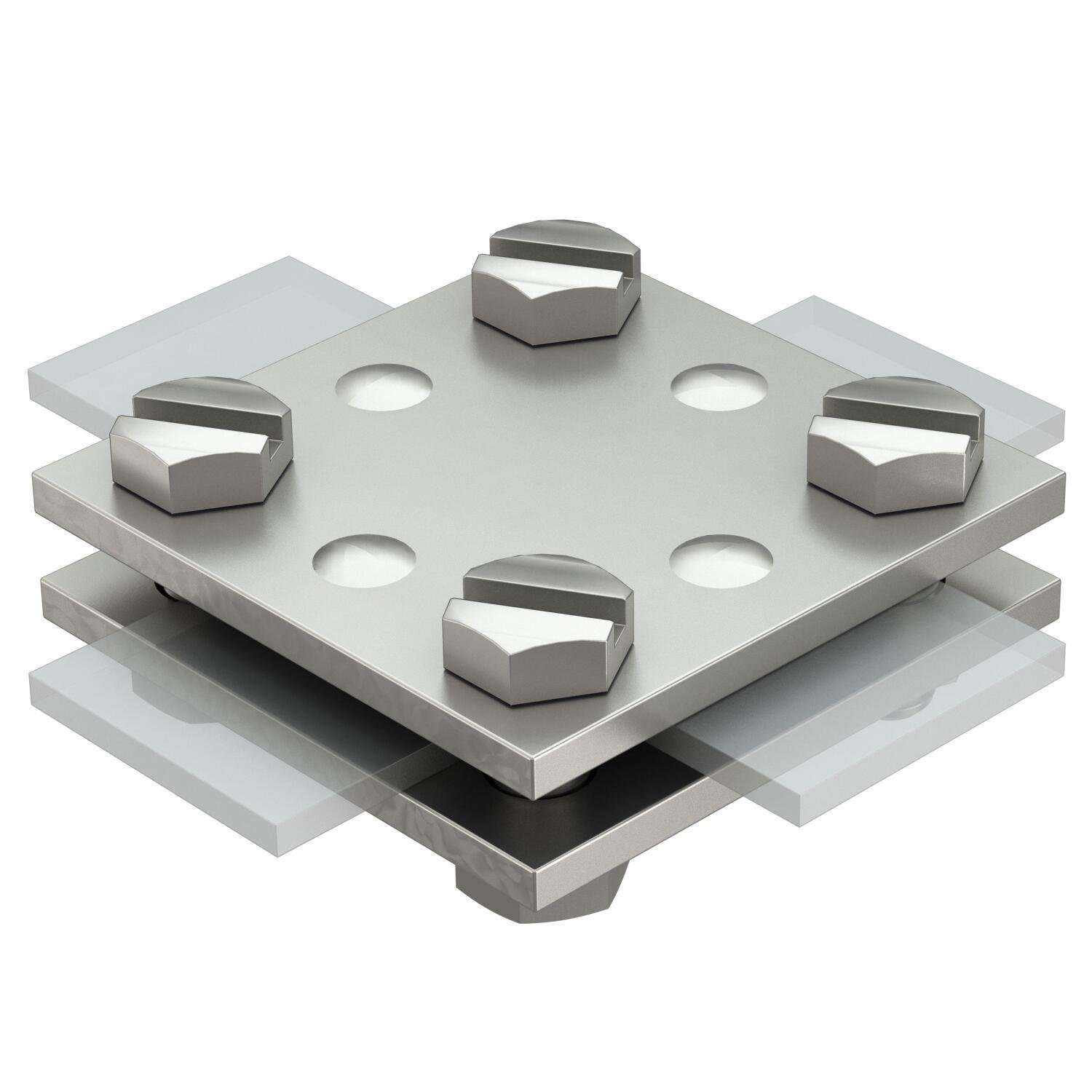 З'єднувач хрестовий OBO bettermann смуга-смуга 60x60 мм для плоского провідника 30 мм нержавіюча сталь (5314720) З'єднувач хрестовий OBO bettermann смуга-смуга 60x60 мм для плоского провідника 30 мм нержавіюча сталь (5314720)