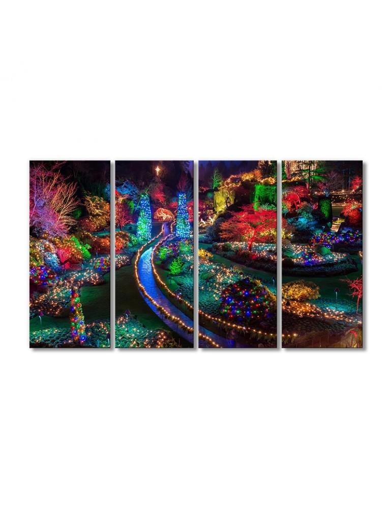 Картина модульная Рождество в Канаде 4 модуля 60x90 см