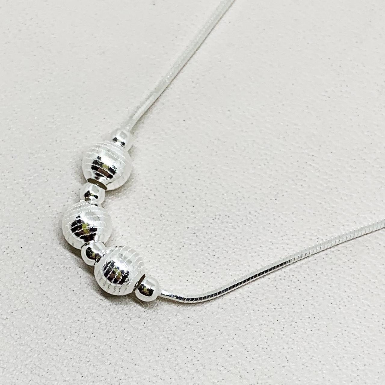 Браслет серебряный Шарики р. 17 2,6 г