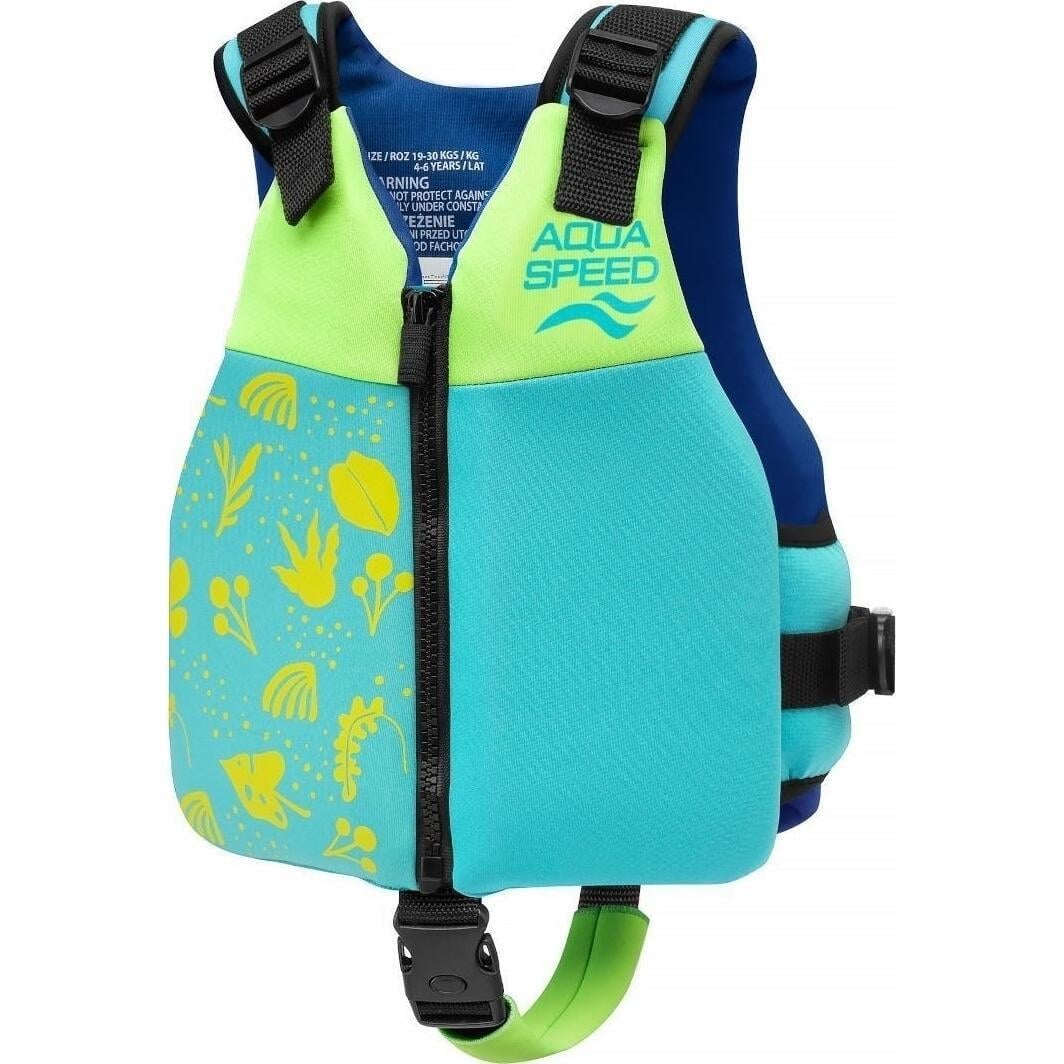 Жилет для плавания детский Aqua Speed SAFE SPLASH р. 15-19 кг Бирюзово-салатовый (626-02)