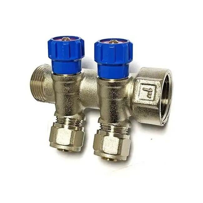Колектор вентильний Zegor QS-1822 з євроконусами 2 виходи (QS-1822)