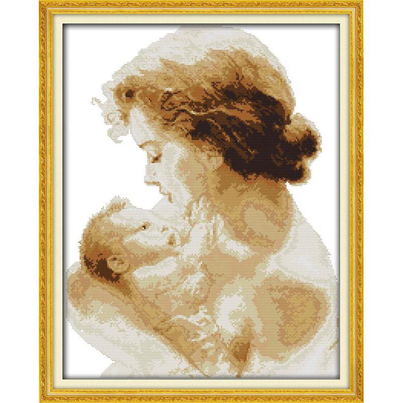 Набор для вышивания крестиком Мамина любовь с печатью на ткани NKF R 691 (51103) Набор для вышивания крестиком Мамина любовь с печатью на ткани NKF R 691 (51103)