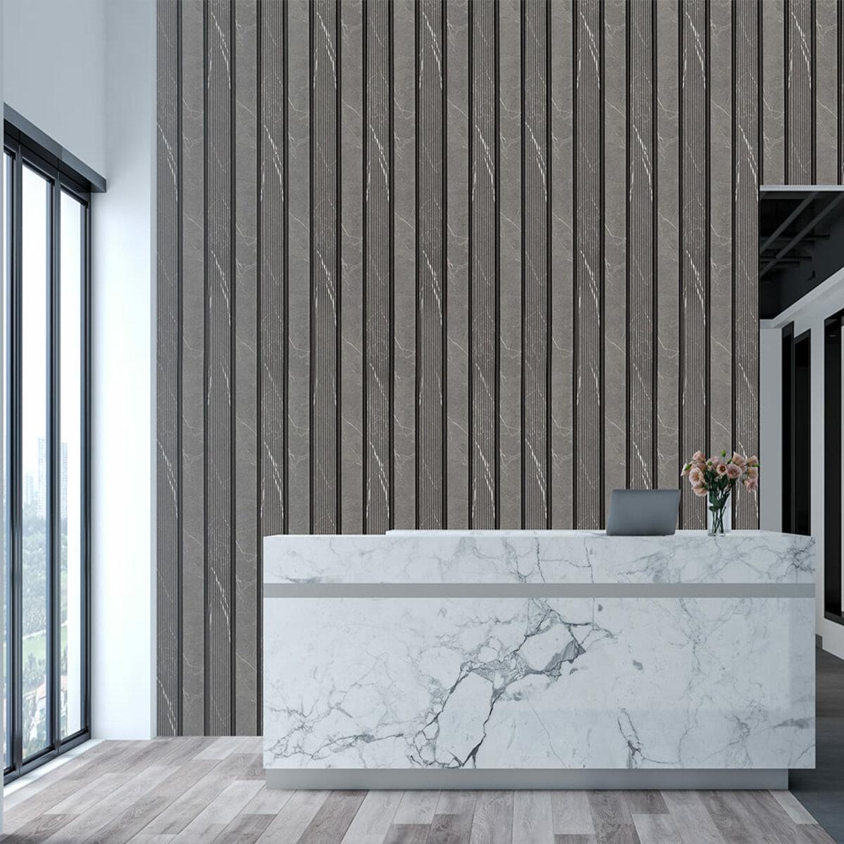 Рейка декоративна PS 2900х120х12 мм Сірий мармур (SW-00001751) - фото 6 Рейка декоративна PS 2900х120х12 мм Сірий мармур (SW-00001751) - фото 6