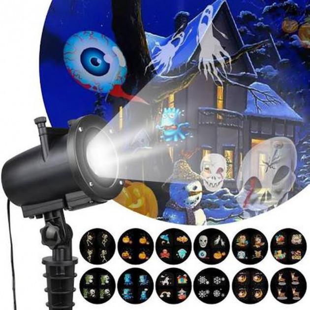 Проектор лазерний Star Shower projection outdoor light Halloween YU120 для підсвічування будинку (1080340063) - фото 3