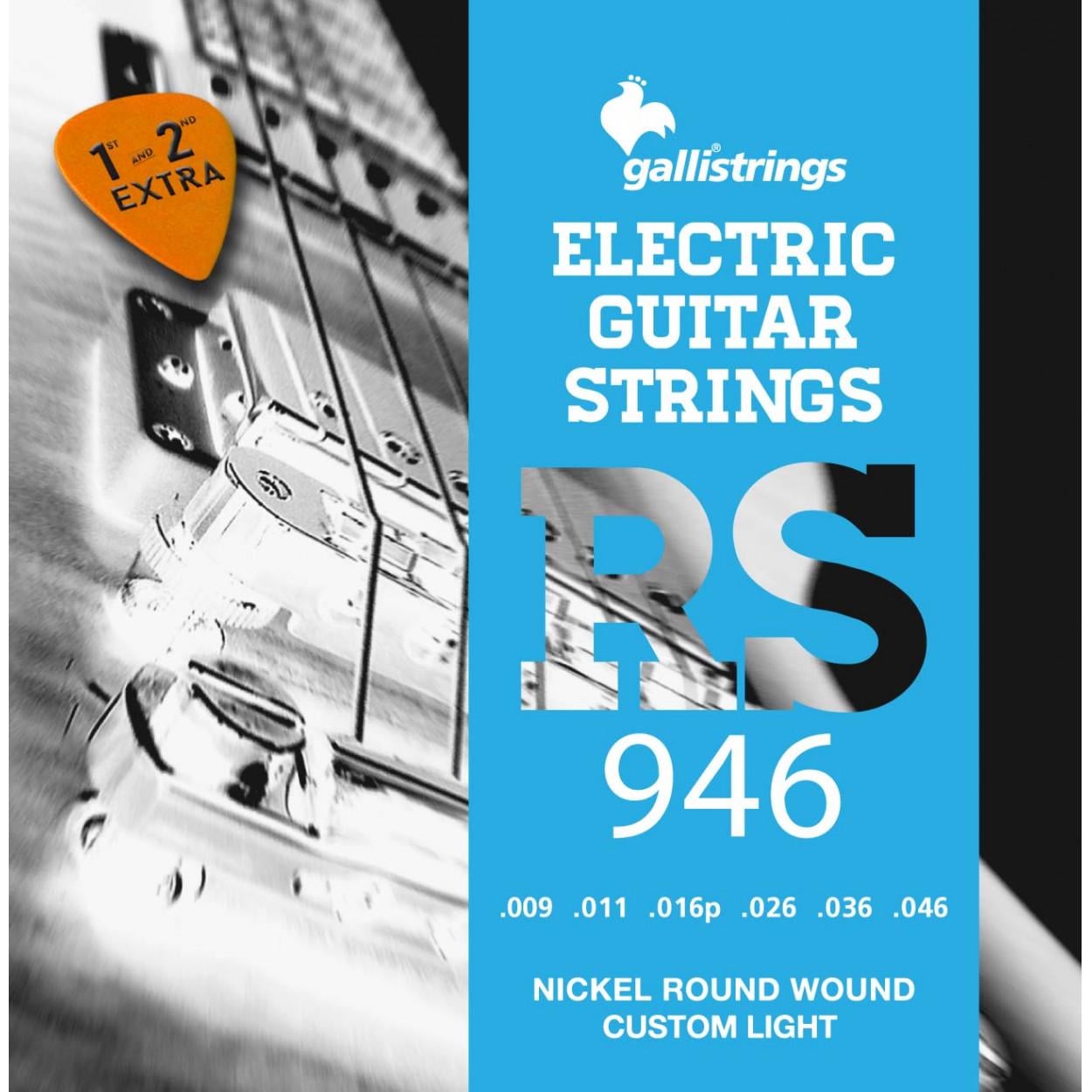 Струны для электрогитары GalliStrings RS946 Custom Light (58072)